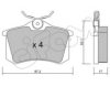 CIFAM 822-100-1 Brake Pad Set, disc brake